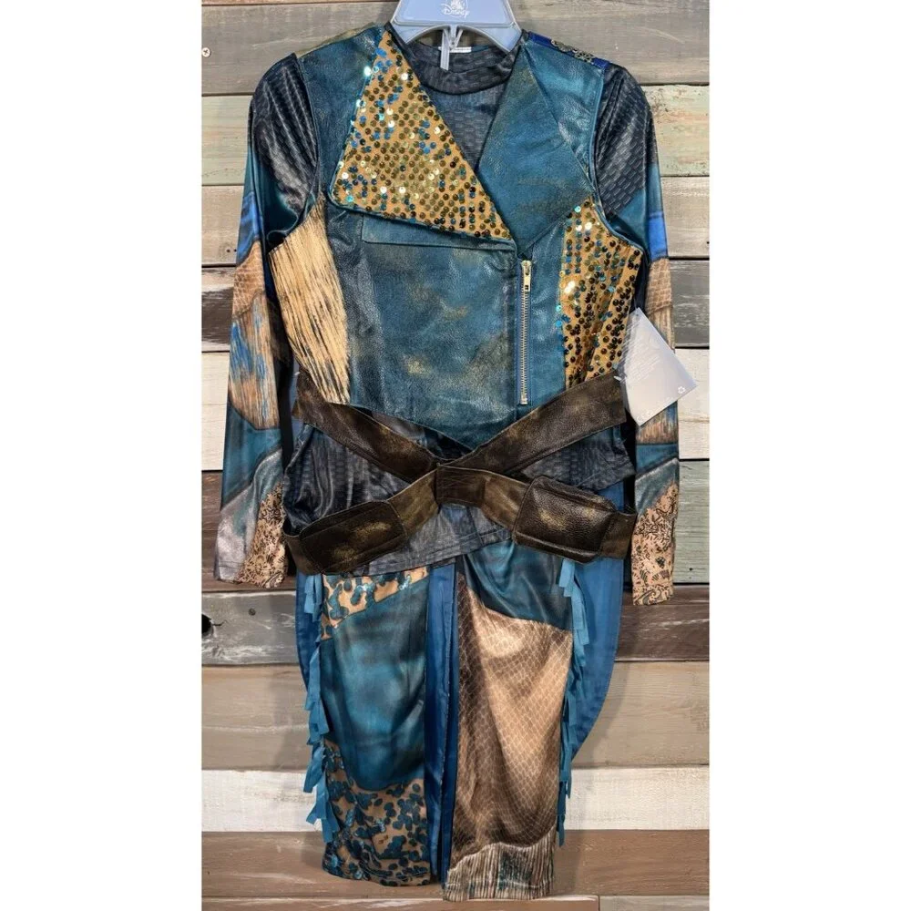 Disney Store DESCENDANTS 3 UMA Costume Kids Girls Dress Up Size 9/10  NEW